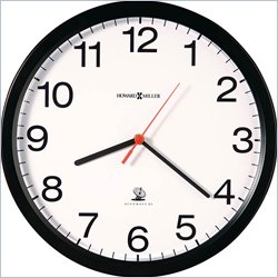 Howard Miller Vero 12.25 Diameter Wall Clock in Black and White