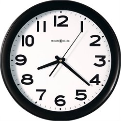 Howard Miller Kenwick 13.25 Diameter Wall Clock in Black Finish