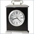 ADD TO YOUR SET: Howard Miller Revere Table Desk Clock in Black Satin and Silver