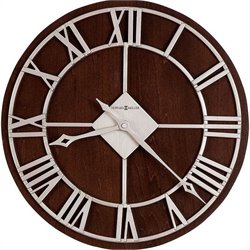 Howard Miller Prichard 15 Wall Clock  in Satin Nickel Finish
