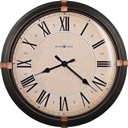 Howard Miller Atwater 24 Wall Clock in a Dark Rubbed Bronze