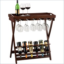 Howard Miller Havana Wine Butler in Cherry with Removable Tray