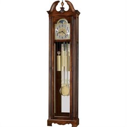 Howard Miller Warren Grandfather Clock in Cherry Bordeaux Finish