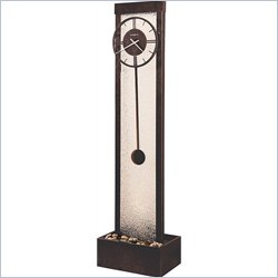 Howard Miller Cascade Waterfall Clock in Charcoal Gray Finish
