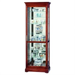 Howard Miller Chesterfield Eight Shelf Display Curio Cabinet