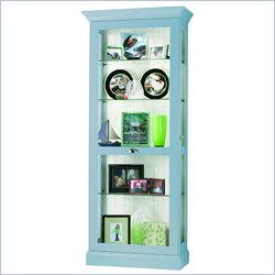 Howard Miller Preston Bermuda Blue Display Curio Cabinet