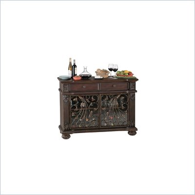 Howard Miller Fontaine Wine and Spirits Home Bar Console in Espresso