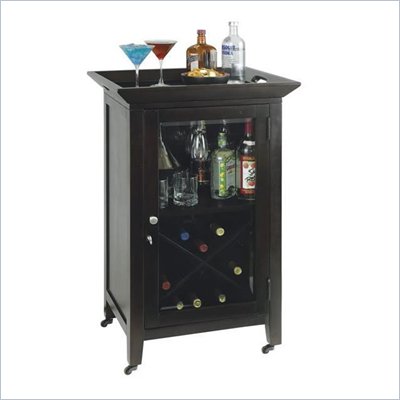 Howard Miller Butler Wine and Spirits Home Bar Console in Black
