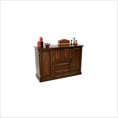 Howard Miller Devino Wooden Hide A Home Bar in Americana Cherry