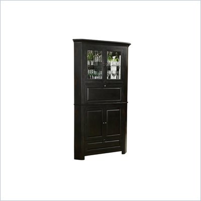 Howard Miller Cornerstone Estates Wine and Spirits Hide A Home Bar in Black