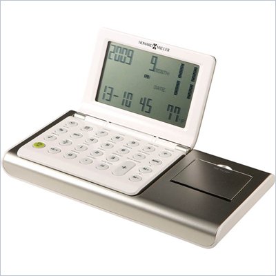 Howard Miller Silverton World Time Desk & Travel LCD Clock Set