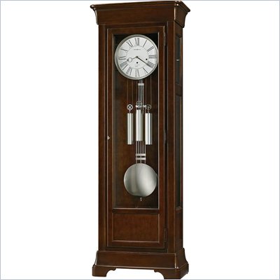 Howard Miller Fulton Grandfather Clock in Cherry Bordeaux Finish