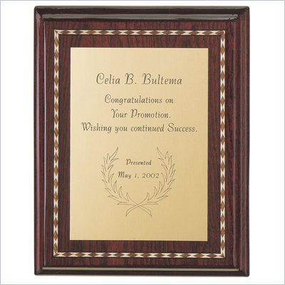 Howard Miller Commemorative IV Plaque