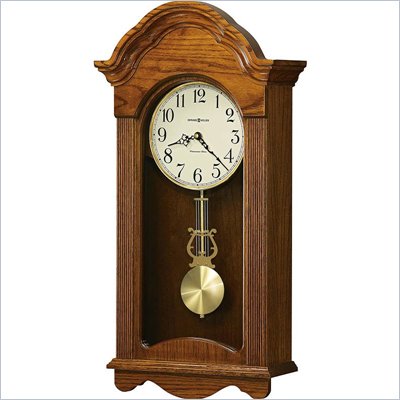 Howard Miller Jayla Wood Wall Clock in a Legacy Oak Finish  