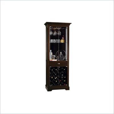 Howard Miller Metropolis Wine and Spirits Home Bar Cabinet in Black Coffee