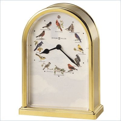 Howard Miller Songbrids of North America III Musical Table Top Clock