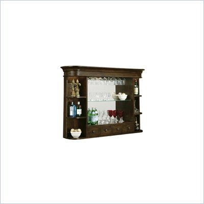 Howard Miller Niagara Hutch Back Bar in Rustic Cherry