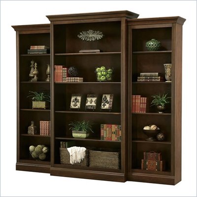 Howard Miller Ty Pennington Oxford Wall Bookcase in Saratoga Cherry