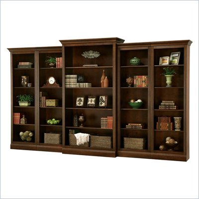 Howard Miller Ty Pennington Oxford Wall Bookcase in Saratoga Cherry