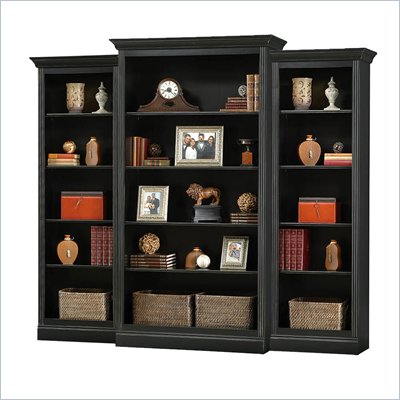 Howard Miller Ty Pennington Oxford Wall Bookcase in Antique Black