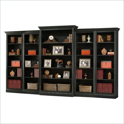 Howard Miller Ty Pennington Oxford Wall Bookcase in Antique Black