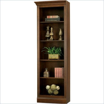 Howard Miller Ty Pennington Oxford Bookcase Left Return in Saratoga Cherry