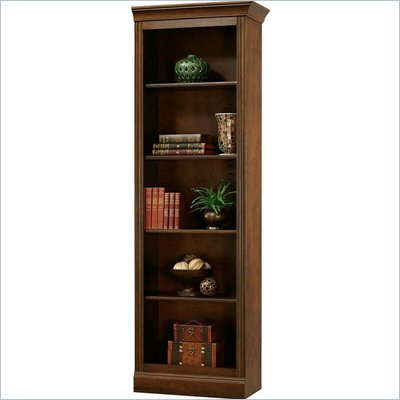Howard Miller Ty Pennington Oxford Bookcase Right Return in Saratoga Cherry