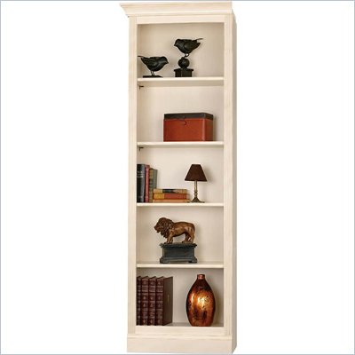 Howard Miller Ty Pennington Oxford Bookcase Left Return in Antique Vanilla
