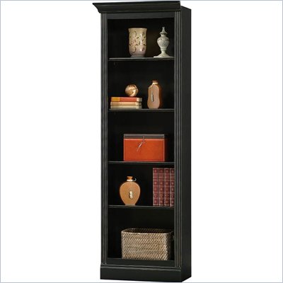 Howard Miller Ty Pennington Oxford Bookcase Left Return in Antique Black