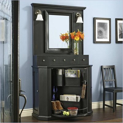 Howard Miller Ty Pennington Entry Organizer in a Worn Black 