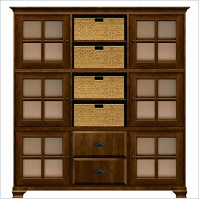 Howard Miller Ty Pennington Holly Storage Cabinet in Saratoga Cherry and Bronze