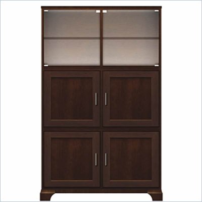 Howard Miller Ty pennington Ava Storage Cabinet with Glass in Espresso Finish