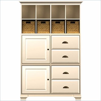 Howard Miller Ty pennington Ava Storage Cabinet with Baskets in Antique Vanilla