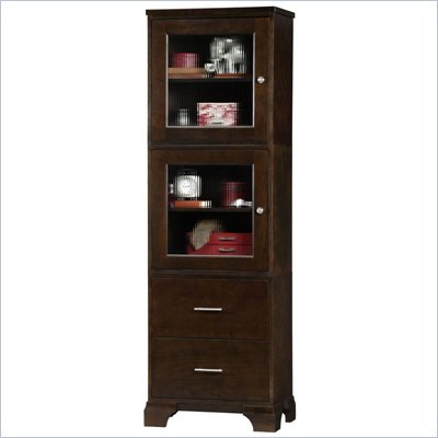 Howard Miller Ty Pennington Lily Storage Cabinet with Glass in Espresso