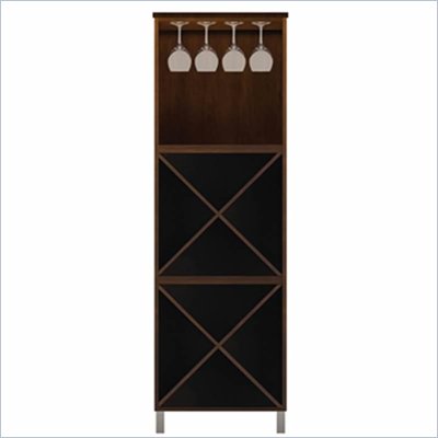 Howard Miller Ty Pennington Lily Storage Cabinet with Rack in Espresso