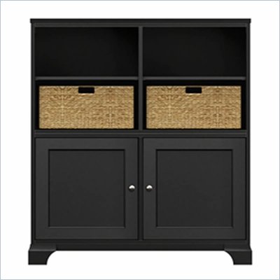 Howard Miller Ty Pennington James Storage Cabinet with Baskets in Antique Black