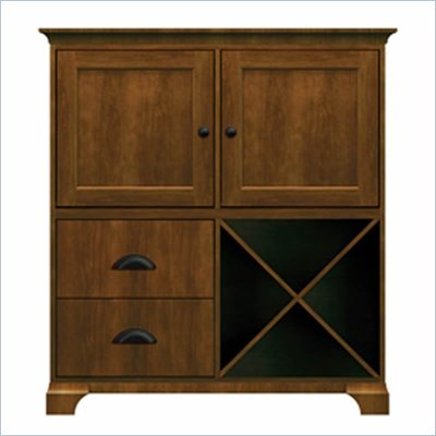 Howard Miller Ty Pennington James Storage Cabinet with Shelf in Saratoga Cherry