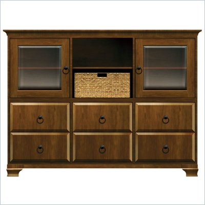 Howard Miller Ty Pennington Molly Storage Cabinet in Saratoga Cherry and Bronze