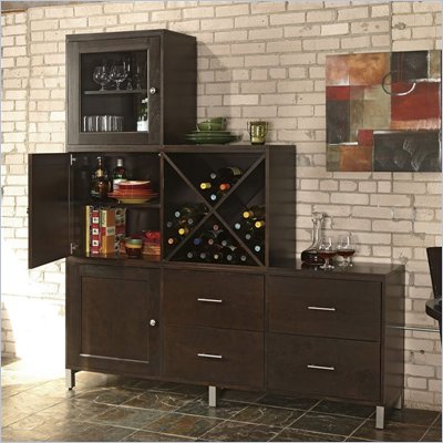 Howard Miller Ty Pennington Zoe-8A Personal Storage Cabinet in Espresso