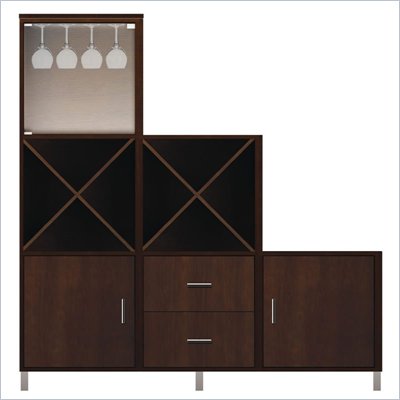Howard Miller Ty Pennington Zoe-8E Personal Storage Cabinet in Espresso