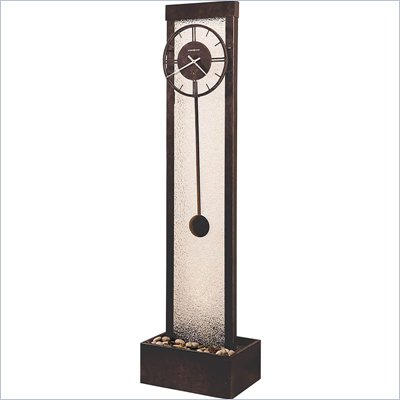 Howard Miller Cascade Waterfall Clock in Charcoal Gray Finish