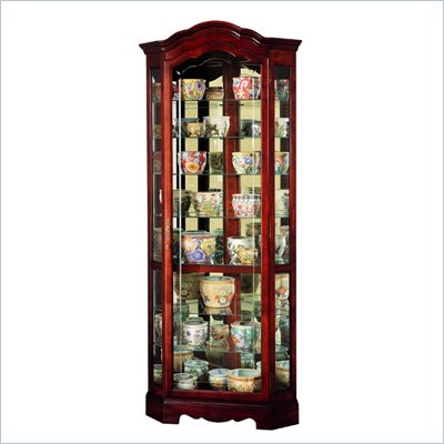Howard Miller Jamestown Corner Display Curio Cabinet