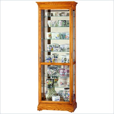 Howard Miller Chesterfield II Eight Shelf Display Curio Cabinet