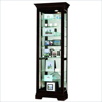 Howard Miller Saloman Eight Shelf Display Curio Cabinet
