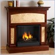 Real Flame Stonewood Mahogany Gel Fuel Fireplace