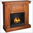 Real Flame Pillar Oak Gel Fuel Fireplace