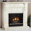 Real Flame Corbel Taupe Marble Gel Fuel Fireplace