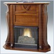 Real Flame Cross Loop Mahogany Gel Fuel Fireplace