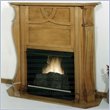 Real Flame Cross Loop Oak Gel Fuel Fireplace
