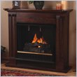 Real Flame Petite Cathedral Mahogany Gel Fuel Fireplace